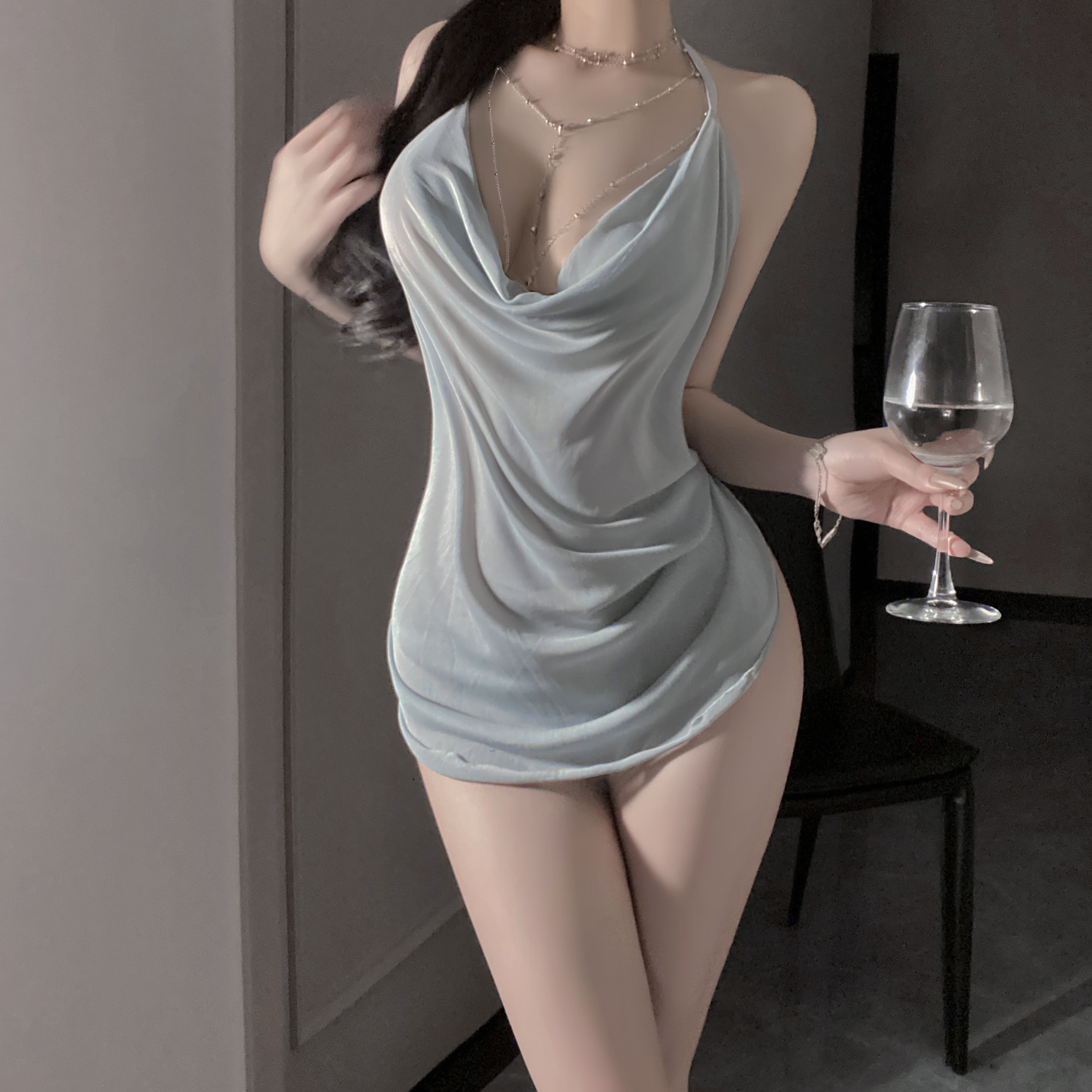 French Romantic Sheer Nightdress 9339